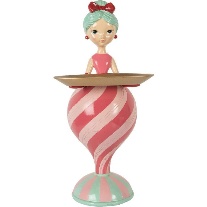 Clayre & Eef Декорация "Ребенок с чашей" 22x20x46 см