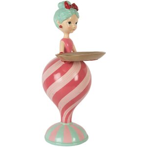 Clayre & Eef 6PR5796 Dekoration Kind mit Schale Rosa...