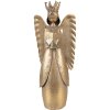 Clayre & Eef Декоративная фигурка ангела 17x10x39 см коричневая