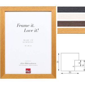 effect Настенное зеркало Profil 52, массив дерева, белое,...