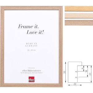 Effect Профиль 54: Деревянная фоторамка в дубе, орехе, известном дубе.