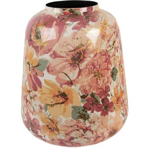 Clayre & Eef 66385 Dekoration Vase Rosa Grau 35x52 cm