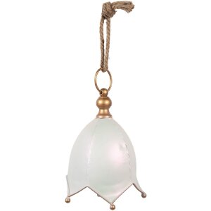 Clayre & Eef Декоративный звонок белый и золотой...