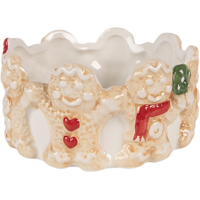 Clayre & Eef Чаша 14x7 см коричнево-бежевая керамическая