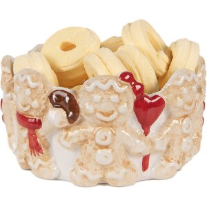 Clayre & Eef Чаша 14x7 см коричнево-бежевая керамическая