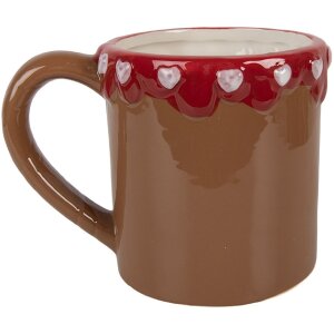 Clayre & Eef Кружка керамическая 375 мл 14x10x10 см