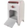 Clayre & Eef Почтовый ящик 20x14x30 см кантри белый/красный