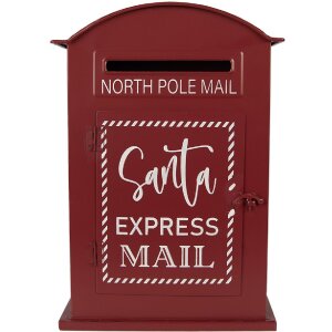 Clayre & Eef 6Y5915 Briefkasten 23x8x34 cm Rot...