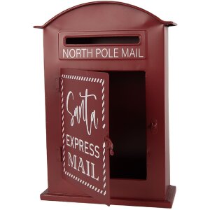 Clayre & Eef 6Y5915 Почтовый ящик 23x8x34 см красный/белый