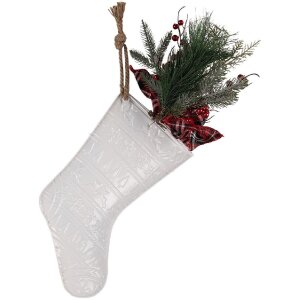 Clayre & Eef 5Y1382 Weihnachtsstrumpf 25x6x62 cm...