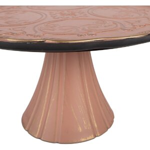 Clayre & Eef 66399 Tortenplatte Rosa Gold 32x15 cm