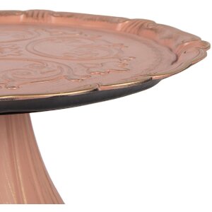 Clayre & Eef 66399 Tortenplatte Rosa Gold 32x15 cm