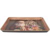 Clayre & Eef 66401 Поднос 31x22x2 см коричнево-красный