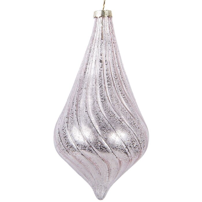 Clayre & Eef 6GL5147 Розовая елочная игрушка 8x17 см