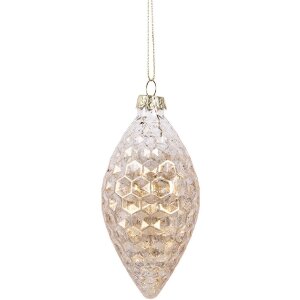 Clayre & Eef 6GL5166 Christbaumkugel Ø 6x12 cm...