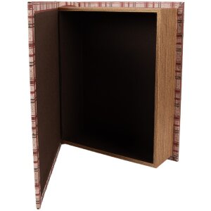 Clayre & Eef 6H2465 Набор коробок в виде книг 3 шт. коричнево-красный