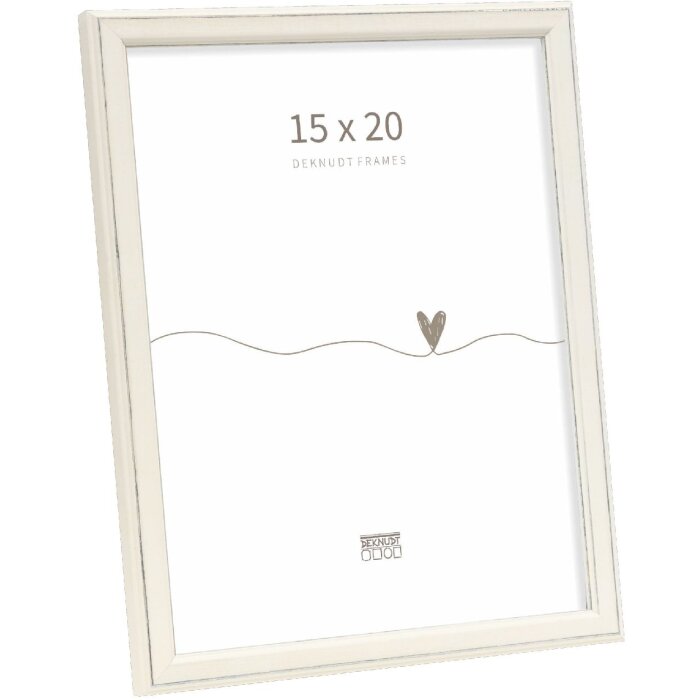 Фоторамка Deknudt S236F1 белая 15x20 см