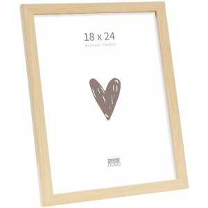 Фоторамка Deknudt из дерева S243H1, натуральный цвет 18x24 см