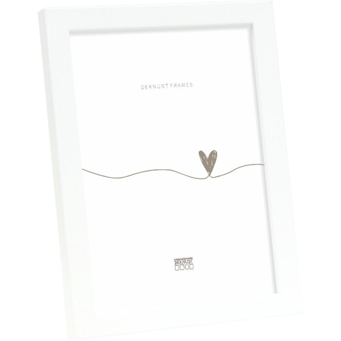 Фоторамка Deknudt из дерева S243D белая 10x10 см