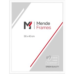 Фоторамка MendeFrames H011 белая 20x30 см с обычным стеклом