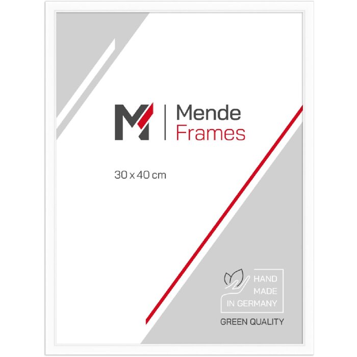 Фоторамка MendeFrames из дерева H011 белая 5x7 см с антирефлексным стеклом