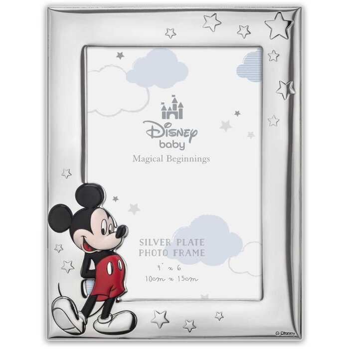 ZEP Baby Bilderrahmen Mickey 1 10x15 cm Silber Glänzend DI2204