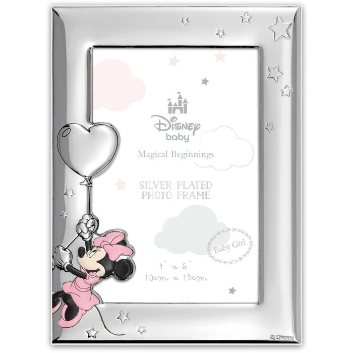 ZEP Baby Bilderrahmen Minnie 2 silber glänzend 10x15 cm DI2269