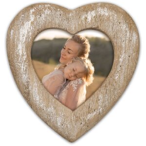 ZEP Holzrahmen Liebe 10x10 cm Herz Bilderrahmen RE8244