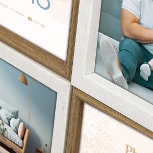 Фоторамка ZEP SH446 PS 4 фото 4x10x15 см Como 4Q натур....