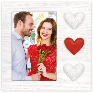 ZEP Holz-Fotorahmen Adele 10x15 cm Herzen WH3646