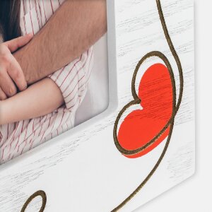 ZEP Holz-Portraitrahmen Zoe 10x15 cm Herzen WH4846