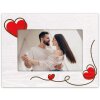 ZEP Holz-Fotorahmen Zoe Weiß 10x15 cm Herzen Querformat WH4964