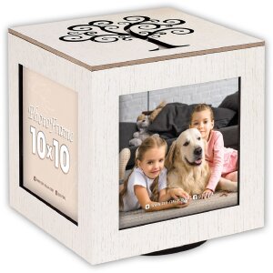 ZEP Fotowürfel Thomas drehbar für 4 Fotos 10x10 cm