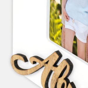 ZEP Holz Bilderrahmen Abuelos 10x15 cm Hochformat weiß MN466ES