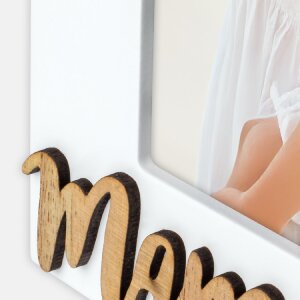 ZEP Holz Fotorahmen Mama weiß Hochformat 10x15 cm MM468ES