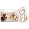 ZEP ZX7446 Acryl-Holz-Fotorahmen Rudi 10x15 cm Hunde-Bilderrahmen