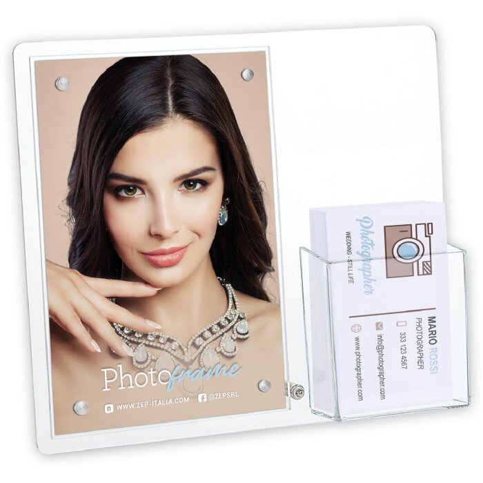 Фоторамка ZEP Acryl Lowell 10x15 см с отделением для визиток