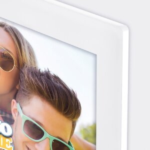 ZEP TZ46W Magnetischer Acrylrahmen 10x15 cm Weiß