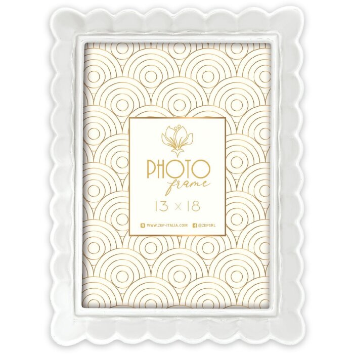 Фоторамка ZEP HERVE W из искусственного камня, 13x18 см, белая