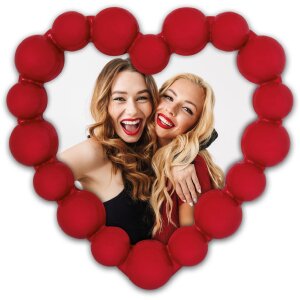 ZEP ACR55 Fotorahmen Jodie 13x13 cm rot Herzbilderrahmen