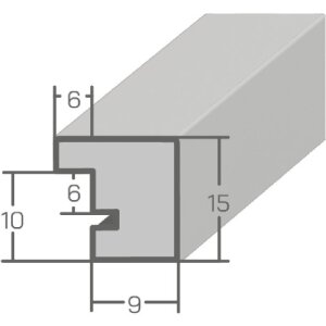 MendeFrames Деревянная рамка с корнем, светлая 20x60 см