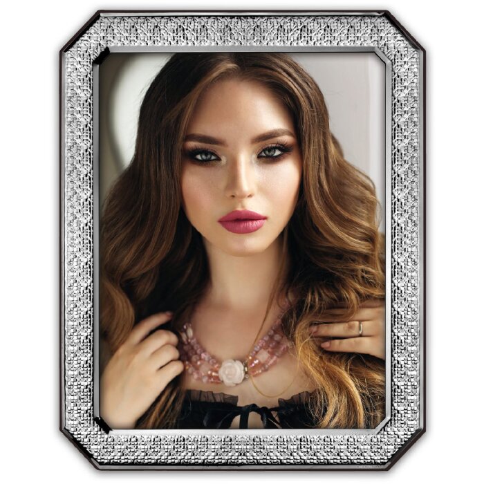 Фоторамка ZEP Lucca серебристая 10x15/15x20 см с защитным стеклом