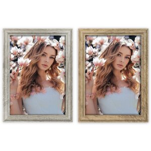 ZEP Bilderrahmen Namur Holz Braun oder Weiß 10x15...