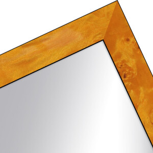 MendeFrames Настенное зеркало H14D с декором корня светлого цвета 30x30 см