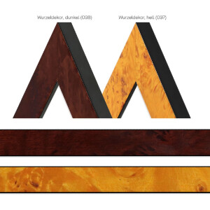 Фоторамка MendeFrames H14E с декором корней, 15x21 см, светлая