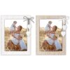 ZEP Holzrahmen Ellen Weiß Natur 10x15 13x18 15x20 cm mit Herz und Schleife Holz