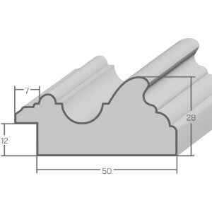 Фоторамка MendeFrames из массива дуба 70x70 см с музеем-стеклом