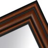 MendeFrames H017 Wandspiegel Nussbaum Goldkante Massivholz viele Größen