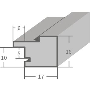 Фоторамка MendeFrames H025, дерево, черный, 50x60 см, музея стекло