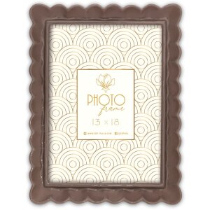 ZEP Bilderrahmen HERVE Kunstharz Weiß Taupe Braun...